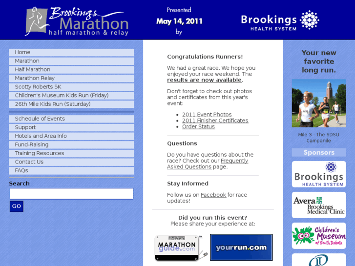 www.brookingsmarathon.com