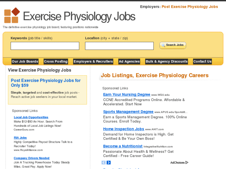 www.exercisephysiologyjobs.org