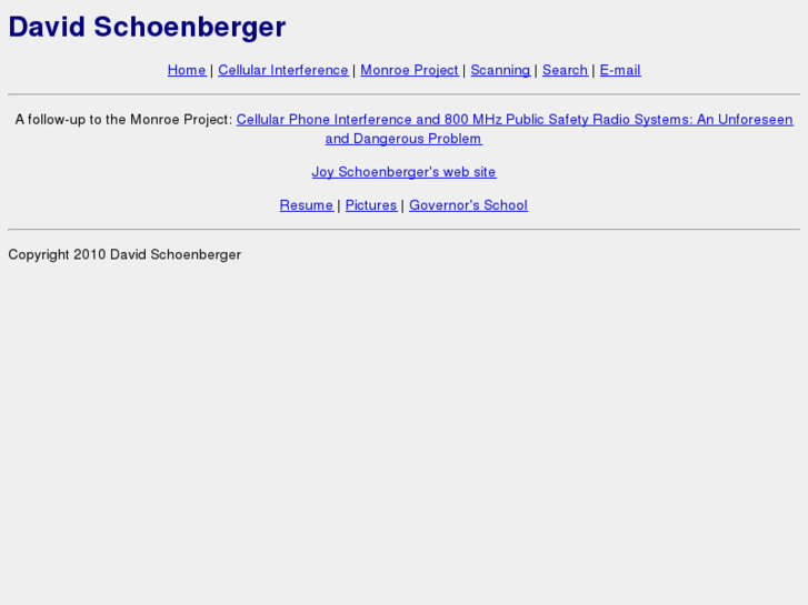 www.davidschoenberger.net