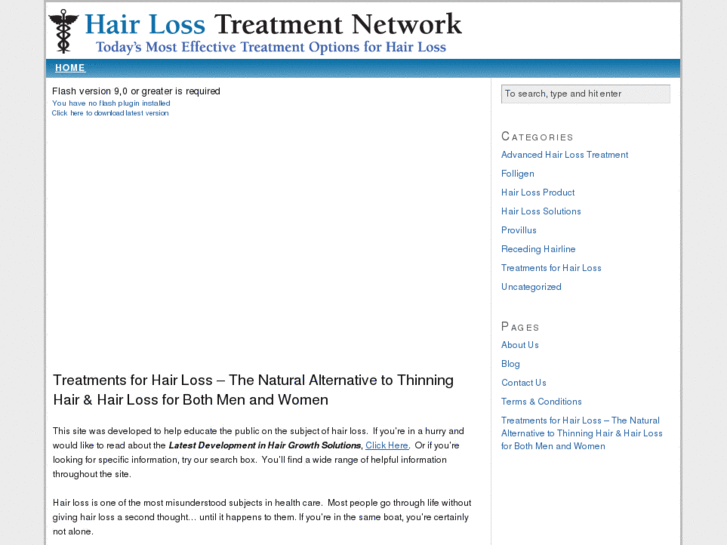 www.treatmentsforhairloss.org