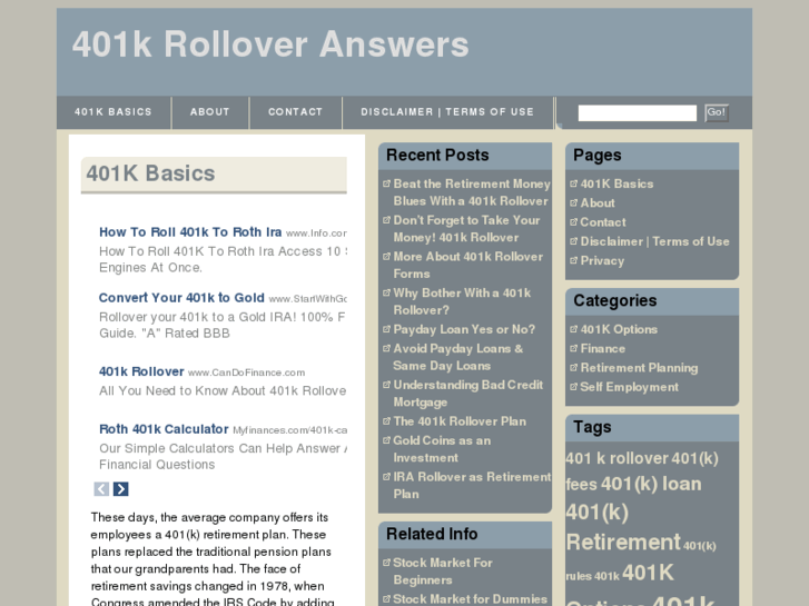 www.401krolloveranswers.com