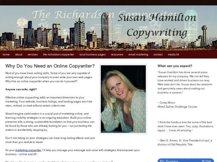 www.susanhamiltoncopywriting.com