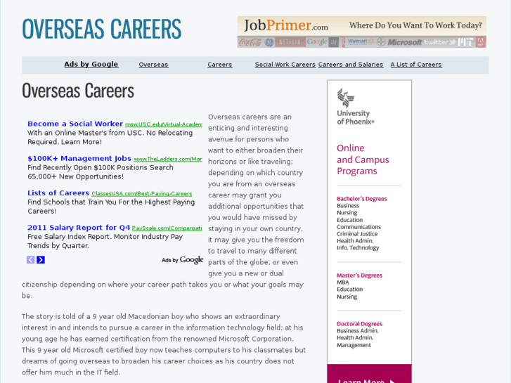 www.overseascareers.net