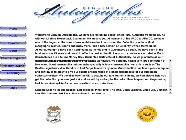 www.genuine-autographs.com