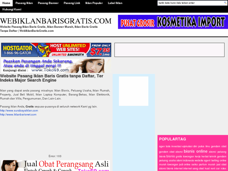 www.webiklanbarisgratis.com