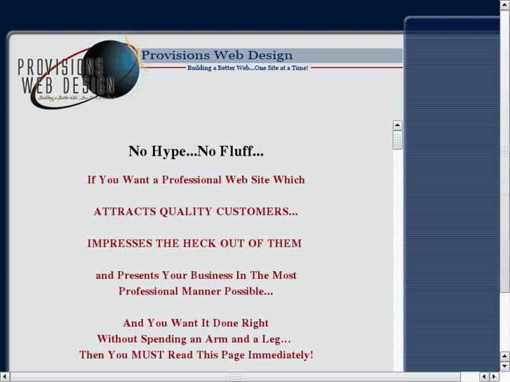 www.provisionswebdesign.com