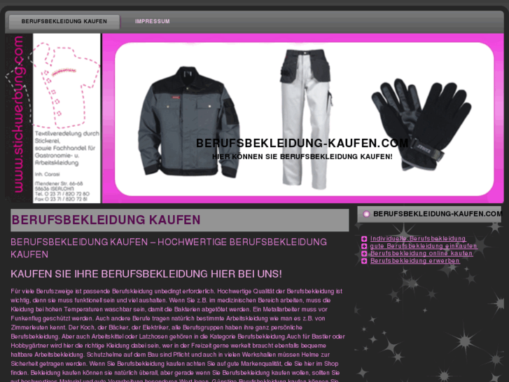 www.berufsbekleidung-kaufen.com
