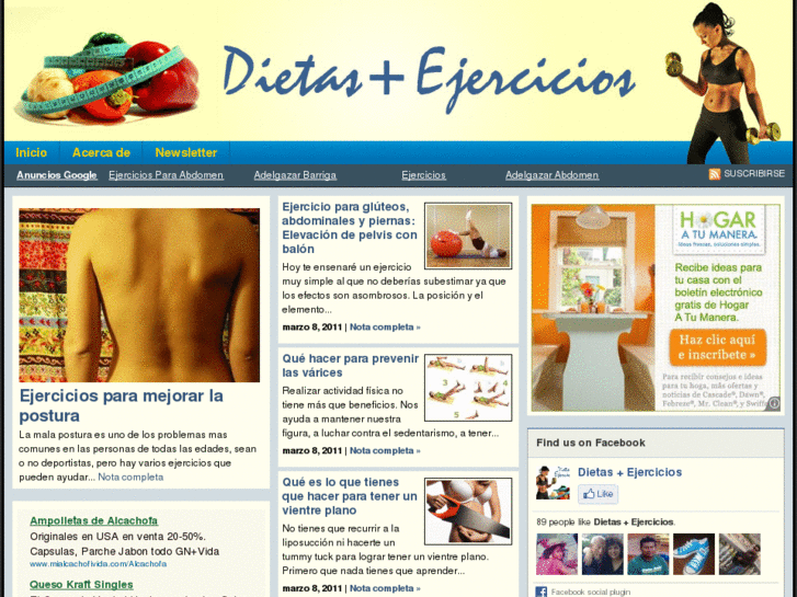 www.dietasejercicios.com