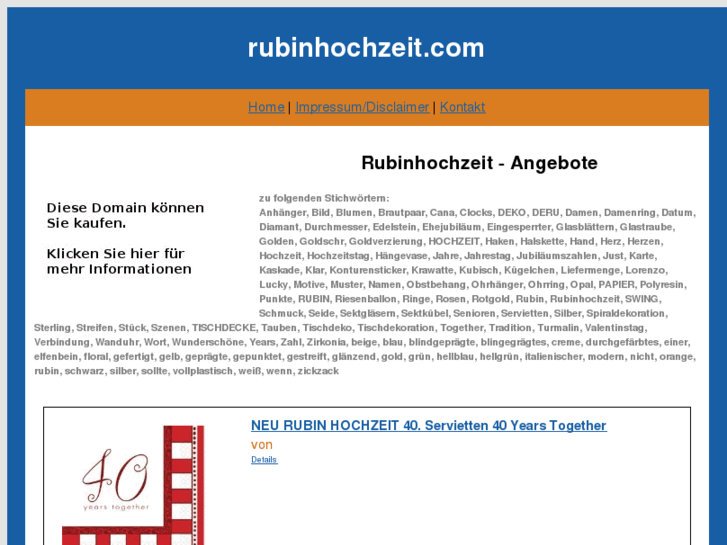 www.rubinhochzeit.com