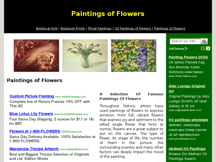 www.paintingsofflowers.org
