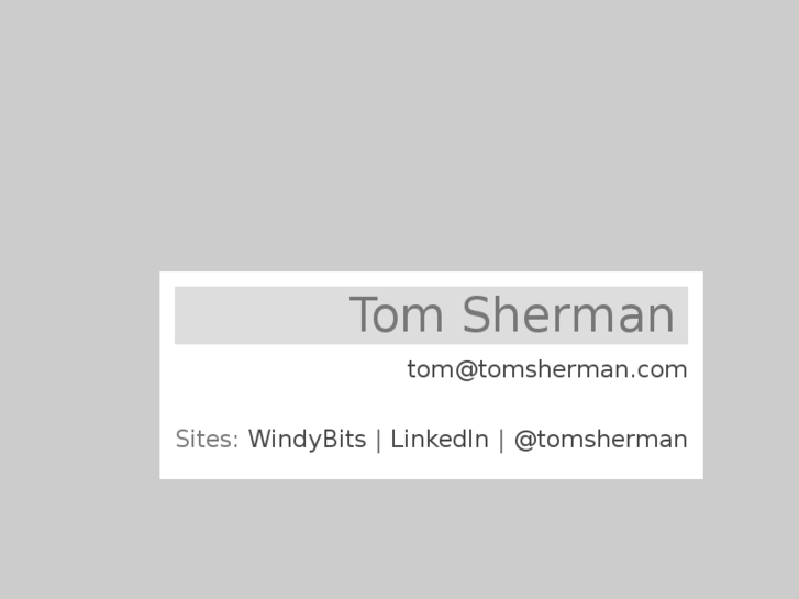 www.tomsherman.com