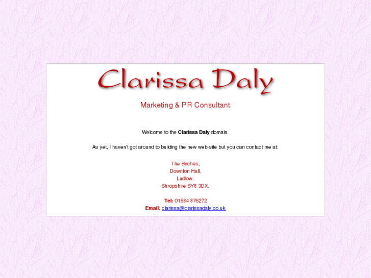 www.clarissadaly.com