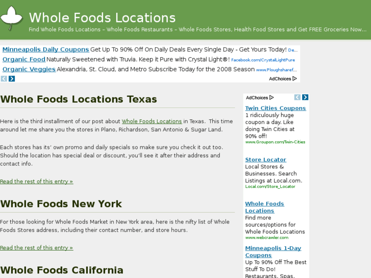 www.wholefoodslocations.com