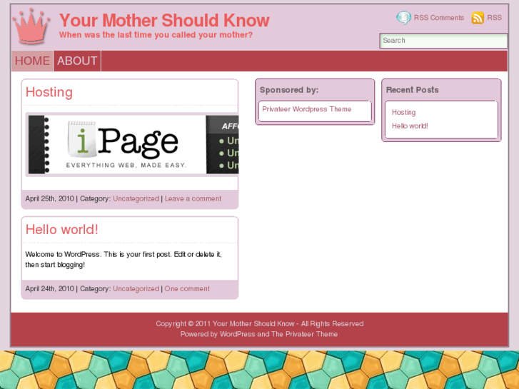 www.yourmothershouldknow.com