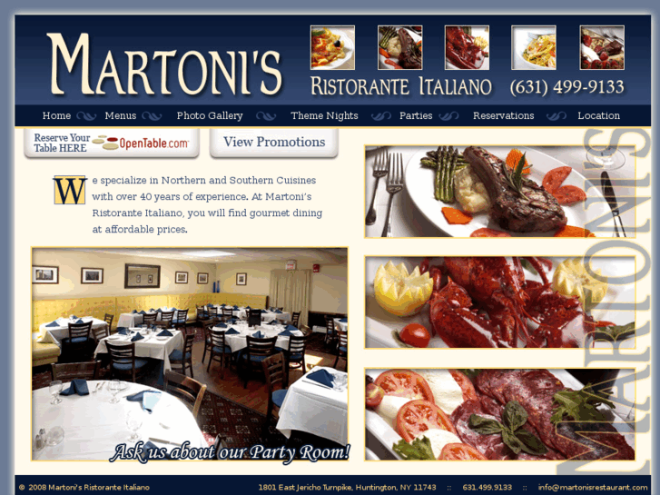 www.martonisrestaurant.com