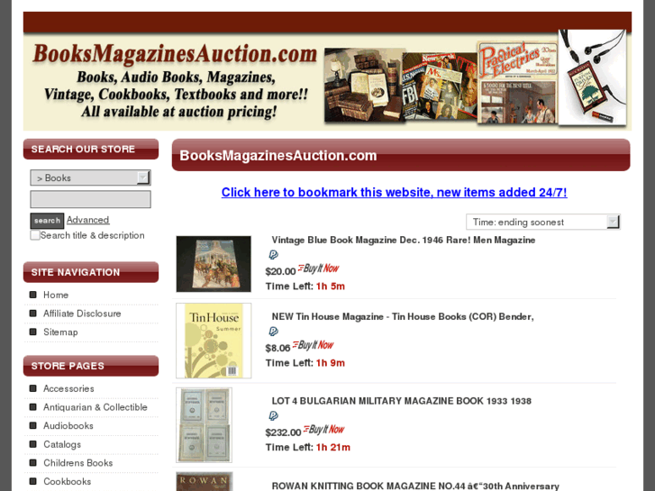 www.booksmagazinesauction.com