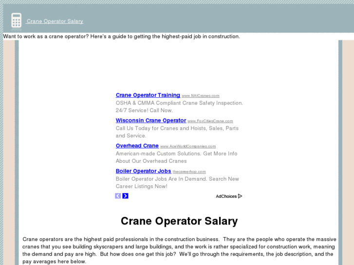 www.craneoperatorsalary.com