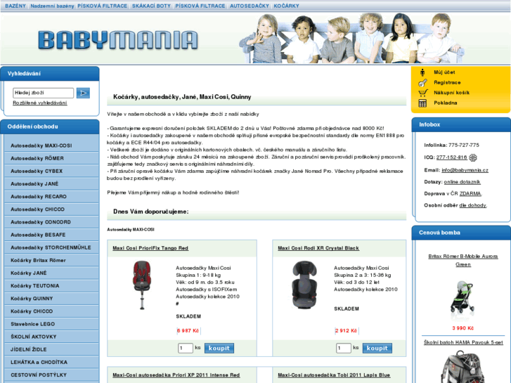 www.babymania.cz