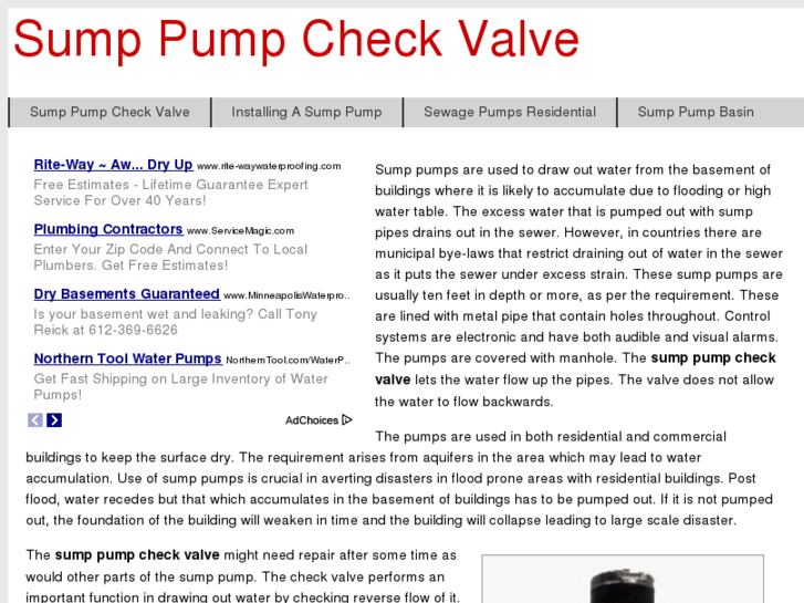 www.sumppumpcheckvalve.com