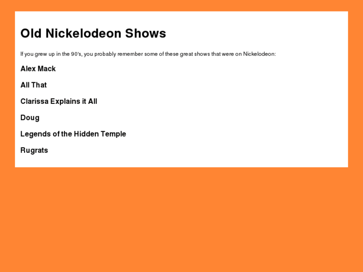 www.old-nickelodeon.com