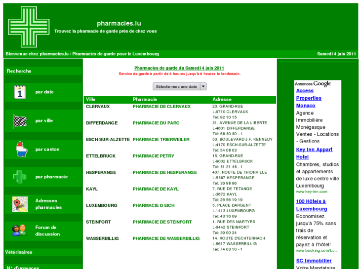 www.pharmacies.lu