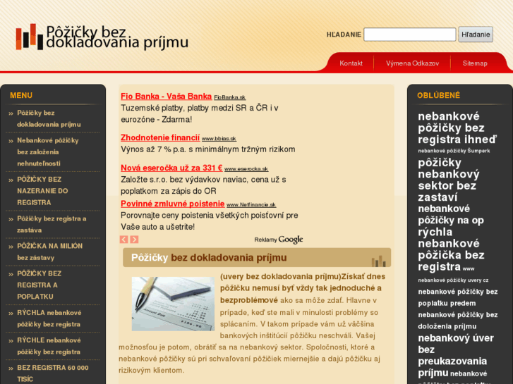 www.pozickybezdokladovaniaprijmu.net