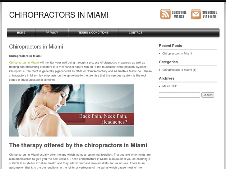 www.chiropractorsinmiami.net