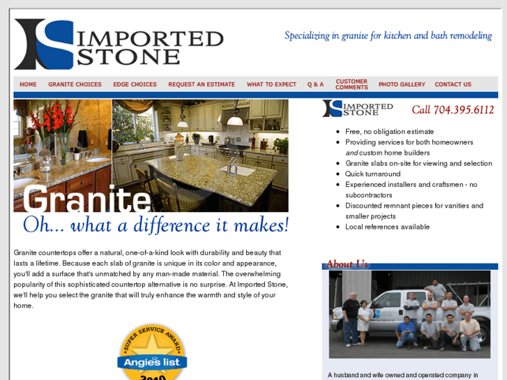 www.importedstonecharlotte.com