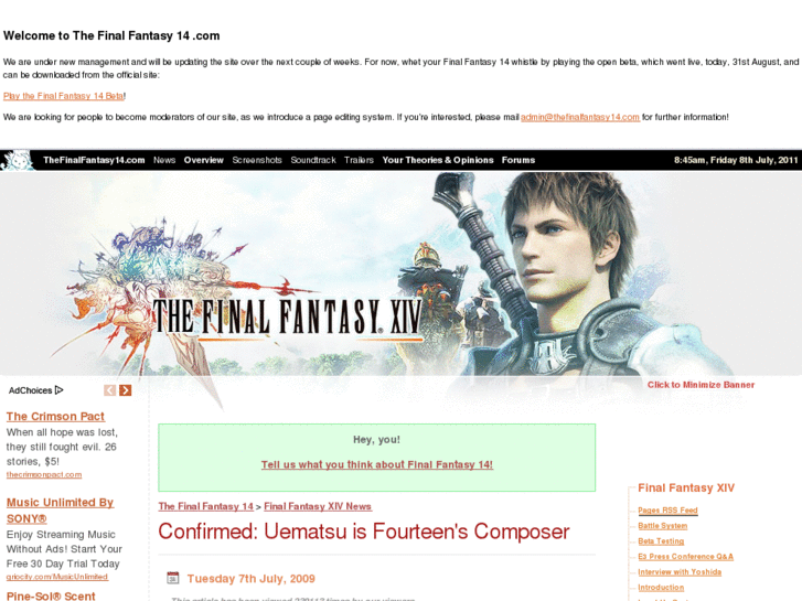www.thefinalfantasy14.com