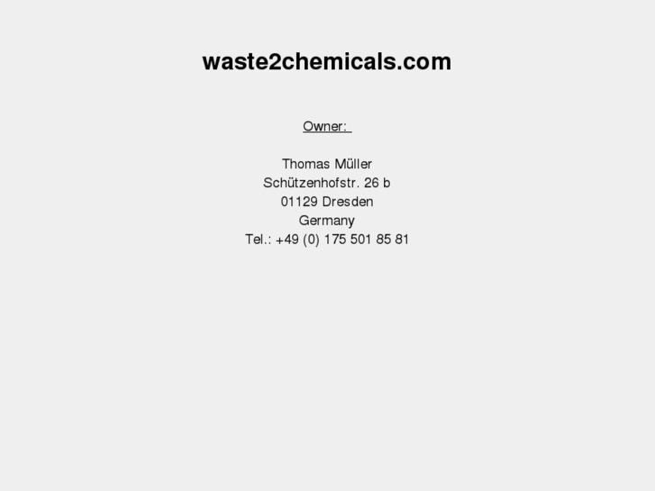 www.waste2chemicals.com