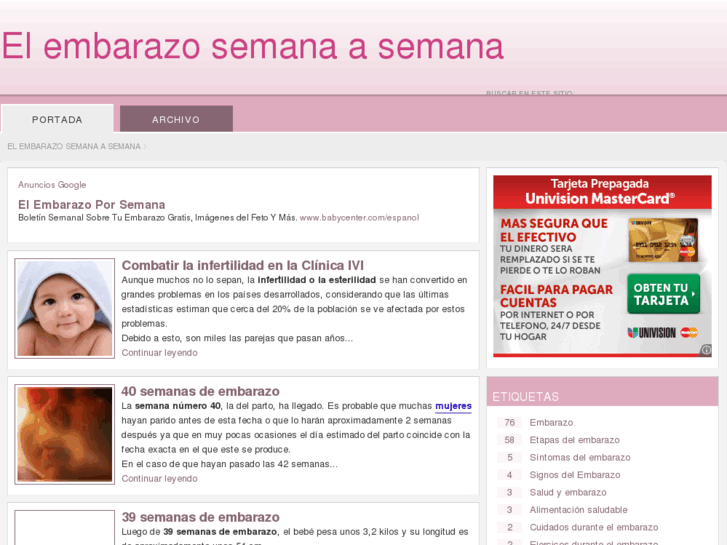 www.elembarazosemanaasemana.com