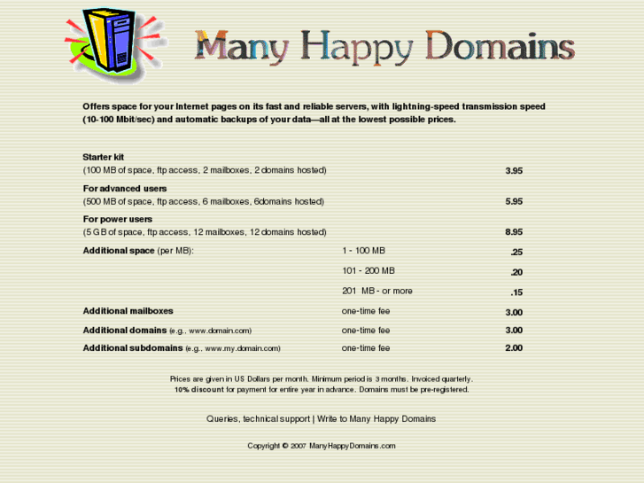 www.manyhappydomains.com