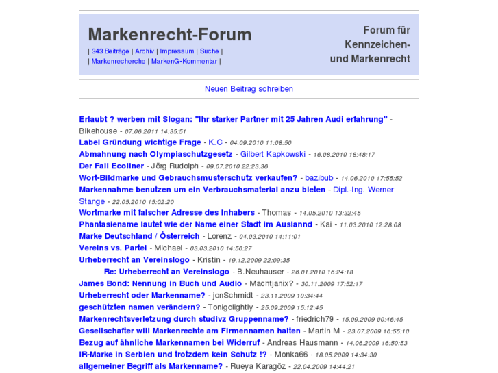 www.markenrecht-forum.de