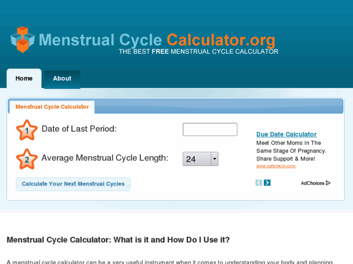 www.menstrualcyclecalculator.org