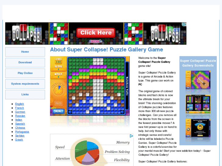 www.supercollapsepuzzlegallery2onlinegame.com
