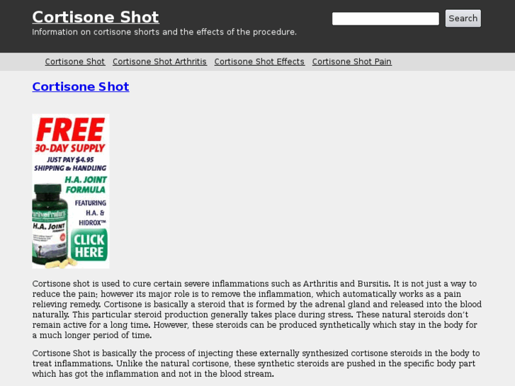 www.cortisoneshot.net