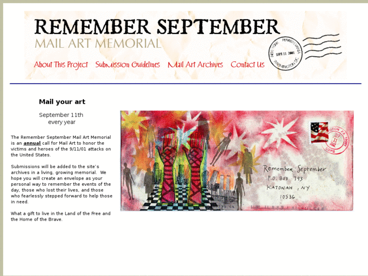 www.rememberseptembermailart.com