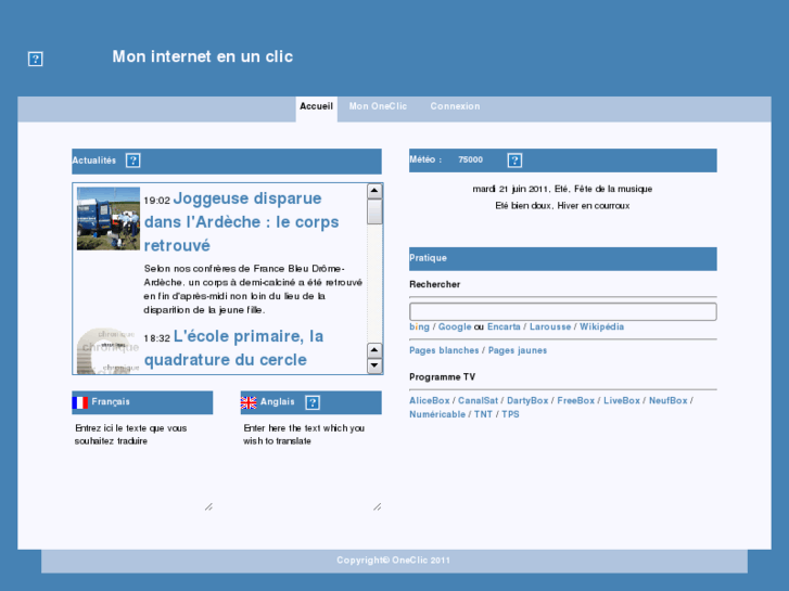 www.oneclic.info
