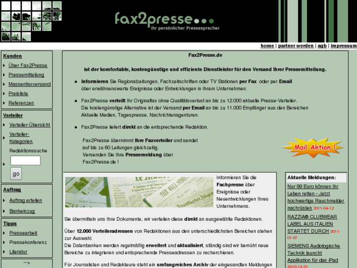 www.fax2presse.de
