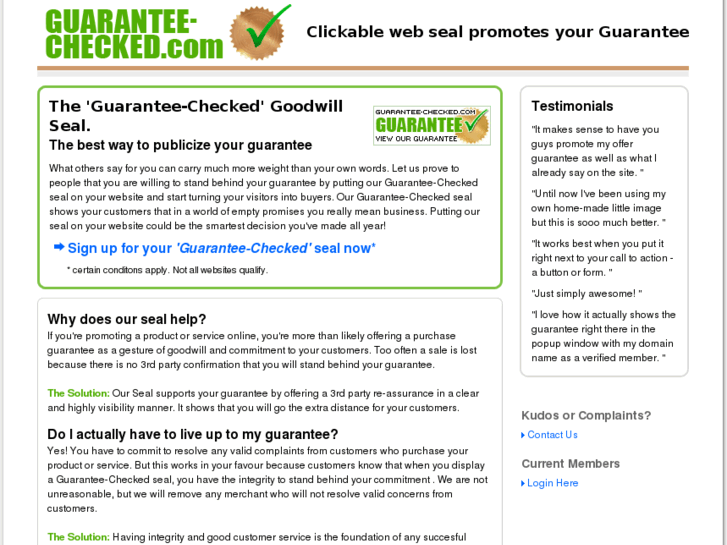 www.guarantee-checked.com