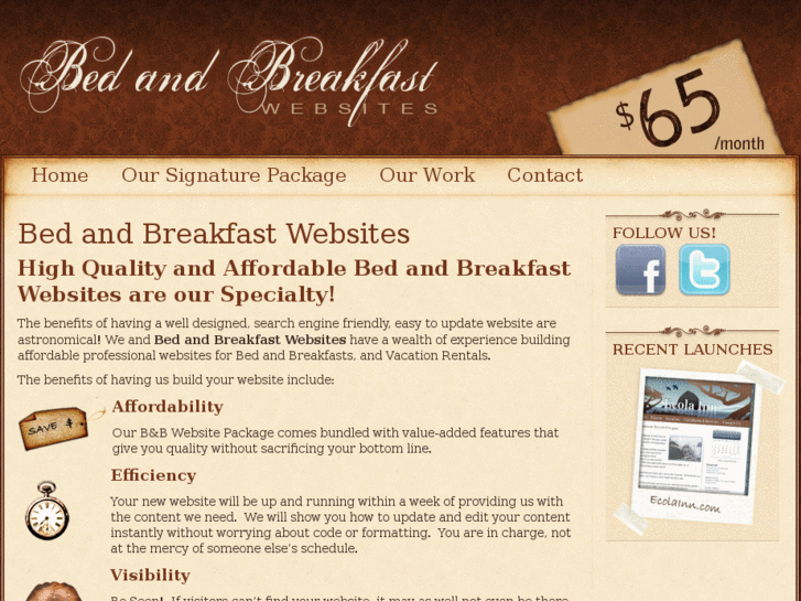 www.bedandbreakfastwebsites.com
