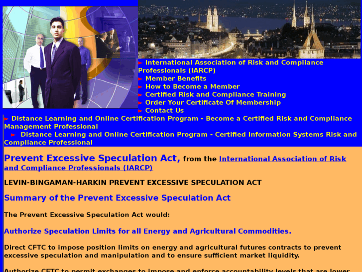 www.prevent-excessive-speculation-act.com