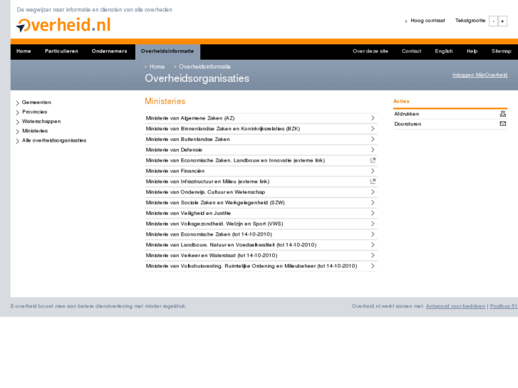 www.ministeries.nl