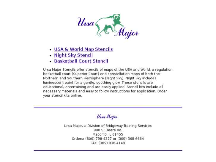 www.ursamajorstencils.com