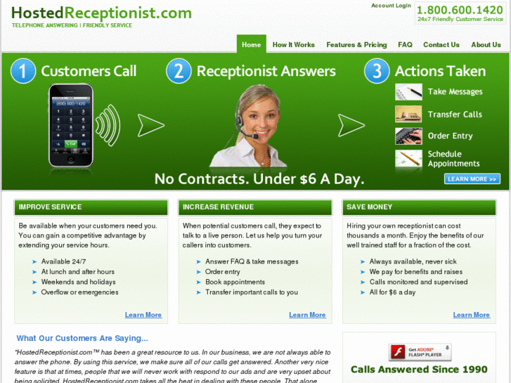 www.hostedreceptionist.com