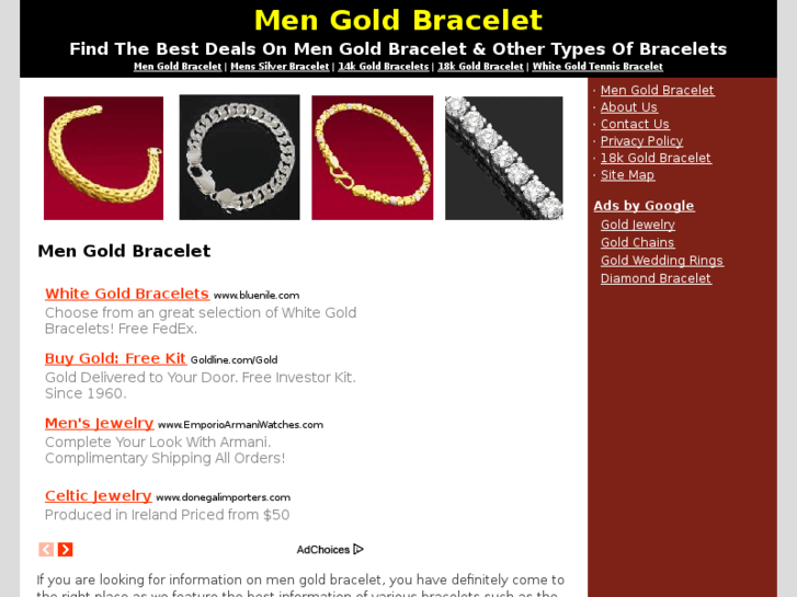 www.mengoldbracelet.org