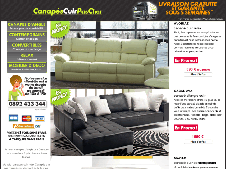 www.canapescuirpascher.com