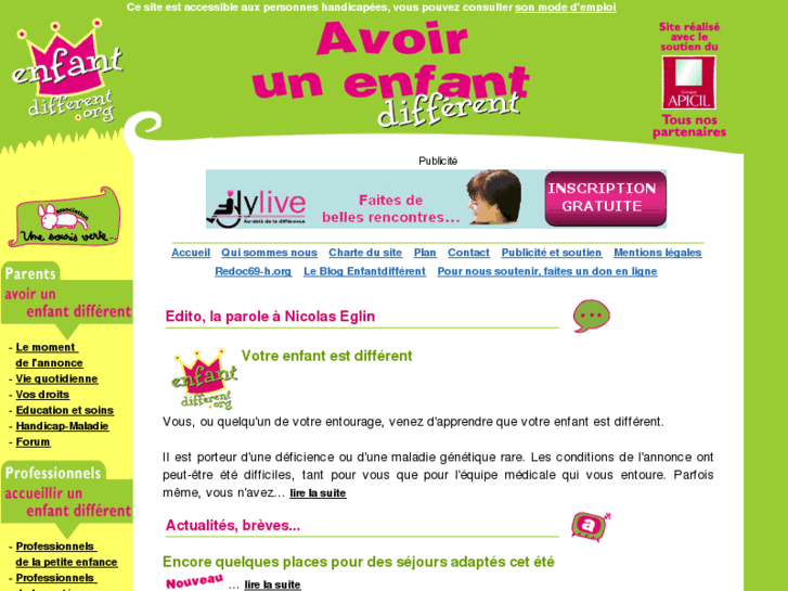 www.enfantdifferent.org