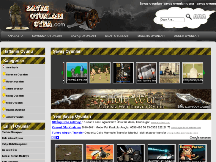 www.savasoyunlarioyna.com