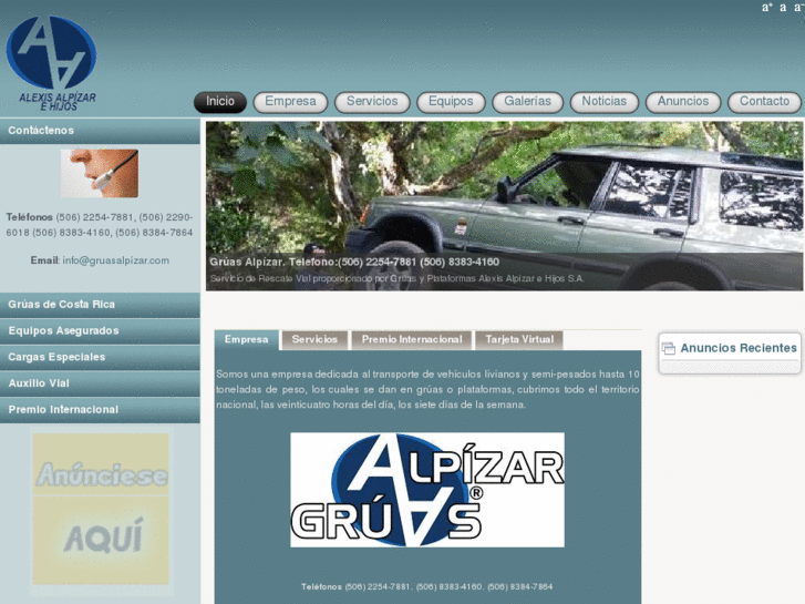 www.gruasalpizar.com